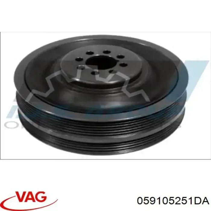 Do koszyka 059105251CD VAG Koło pasowe wału korbowego