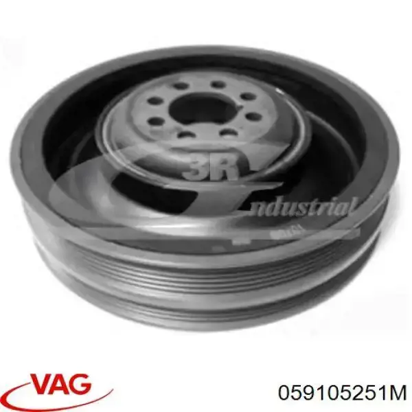 Koło pasowe wału korbowego VAG 059105251M cena, od 64,70 USD