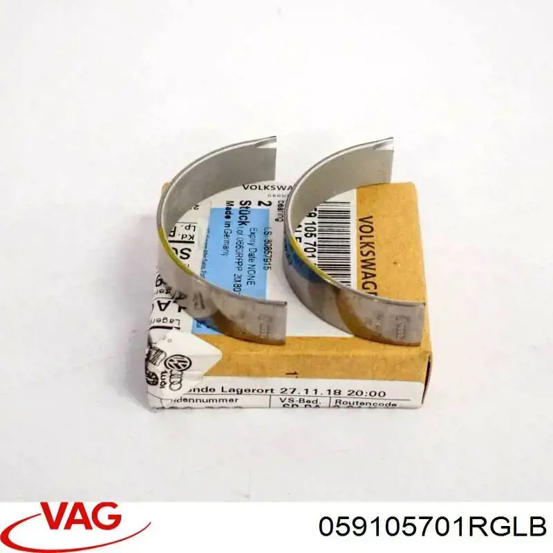 Panewki korbowodowe wału korbowego, zestaw, standardowe (STD) VAG 059105701RGLB cena, od 47,12 USD