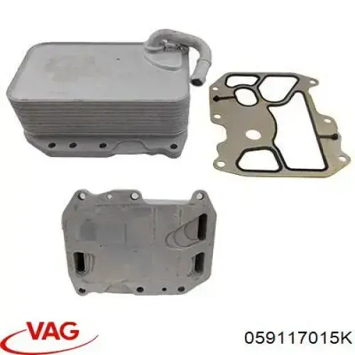 Chłodnica oleju, pod filtrem VAG 059117015K cena, od 79,65 USD