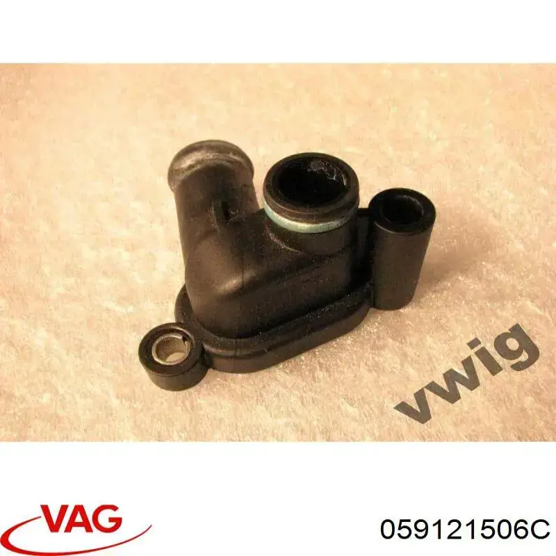 Kołnierz układu chłodzenia (trójnik) VAG 059121506C cena, od 14,06 USD