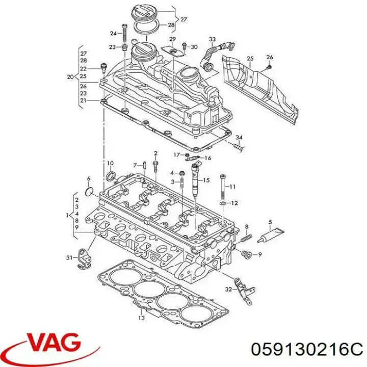 Wspornik mocowania wtryskiwacza Seat Leon 2 (1P1)