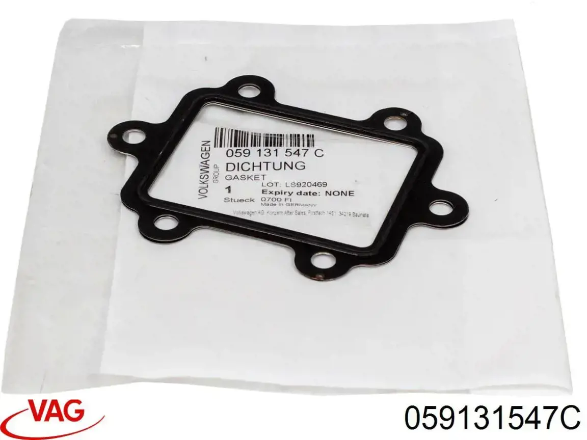 Uszczelka schładzacza EGR układu recyrkulacji spalin VAG 059131547C cena, od 9,36 USD