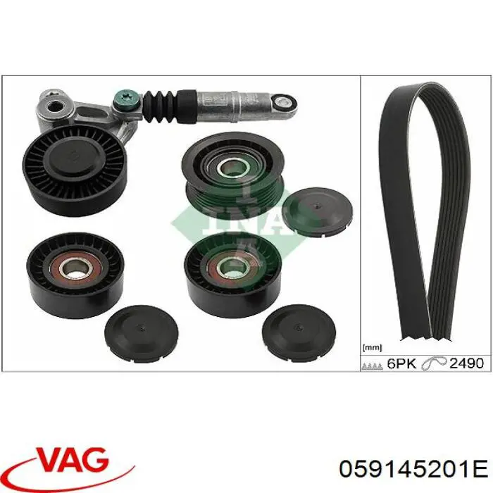 Do koszyka 059145201E VAG Napinacz paska napędowego