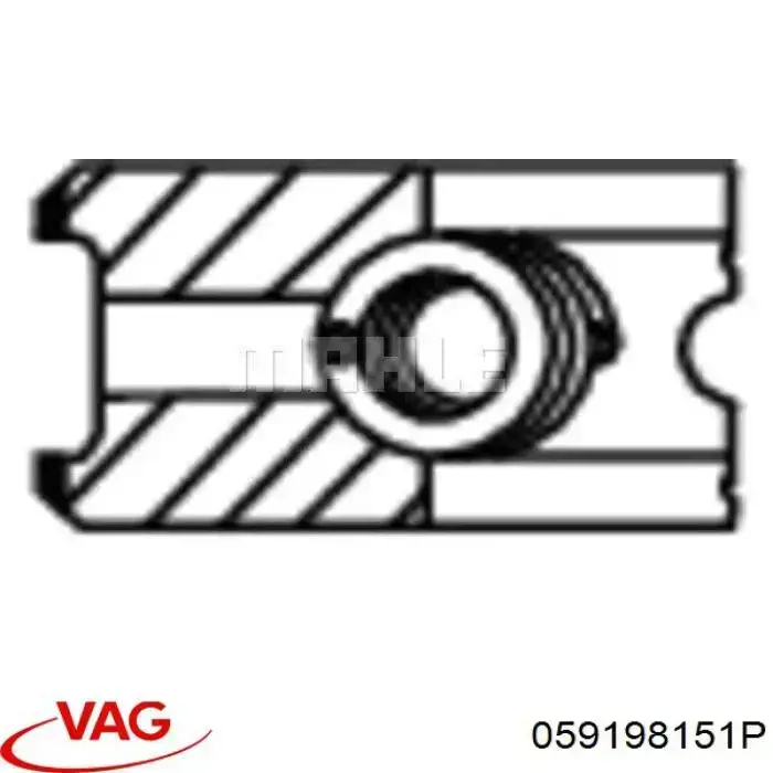 059198151P VAG Pierścienie tłokowe na 1 cylinder, STD.