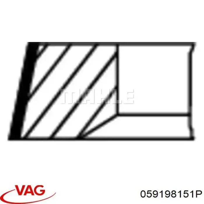 Pierścienie tłokowe na 1 cylinder, STD. VAG 059198151P cena, od 32,60 USD