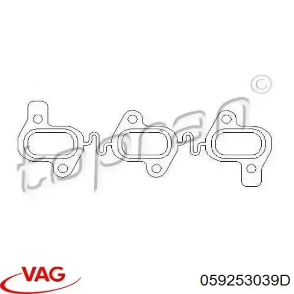 Do koszyka 059253039D VAG Uszczelka kolektora wydechowego