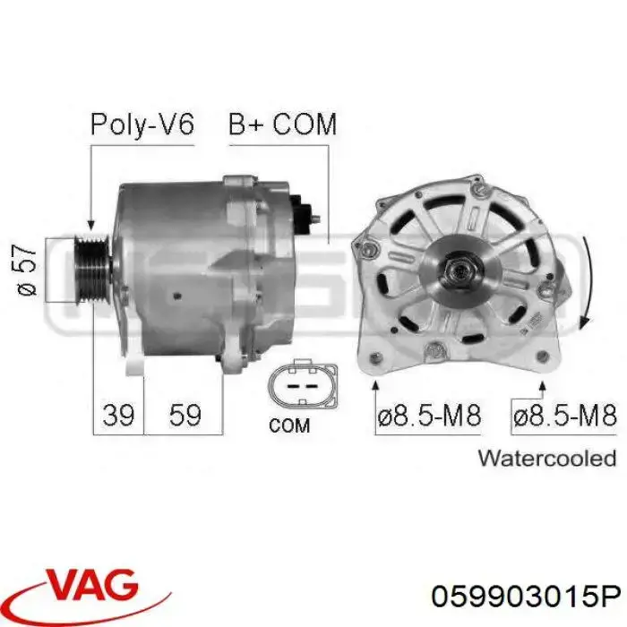 Alternator VAG 059903015P cena, od 249,57 USD