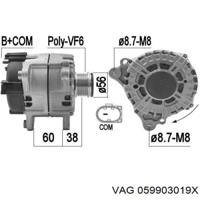 Alternator VAG 059903019X