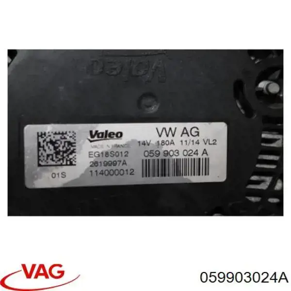 Alternator VAG 059903024A