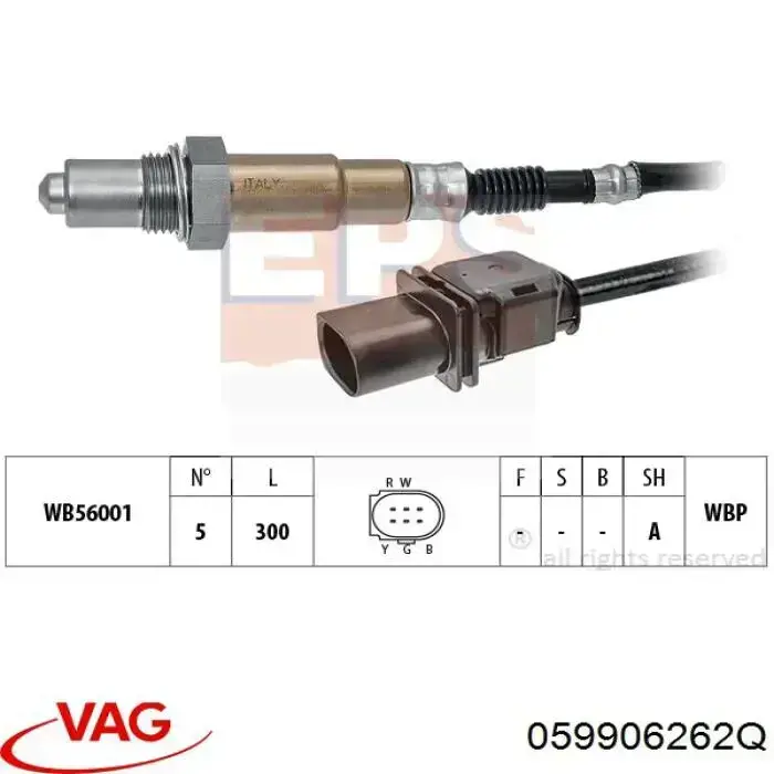 Sonda lambda czujnik tlenu przed katalizatorem VAG 059906262Q cena, od 98,75 USD
