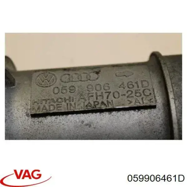 Czujnik przepływu powietrza, przepływomierz powietrza M.A.F. VAG 059906461D