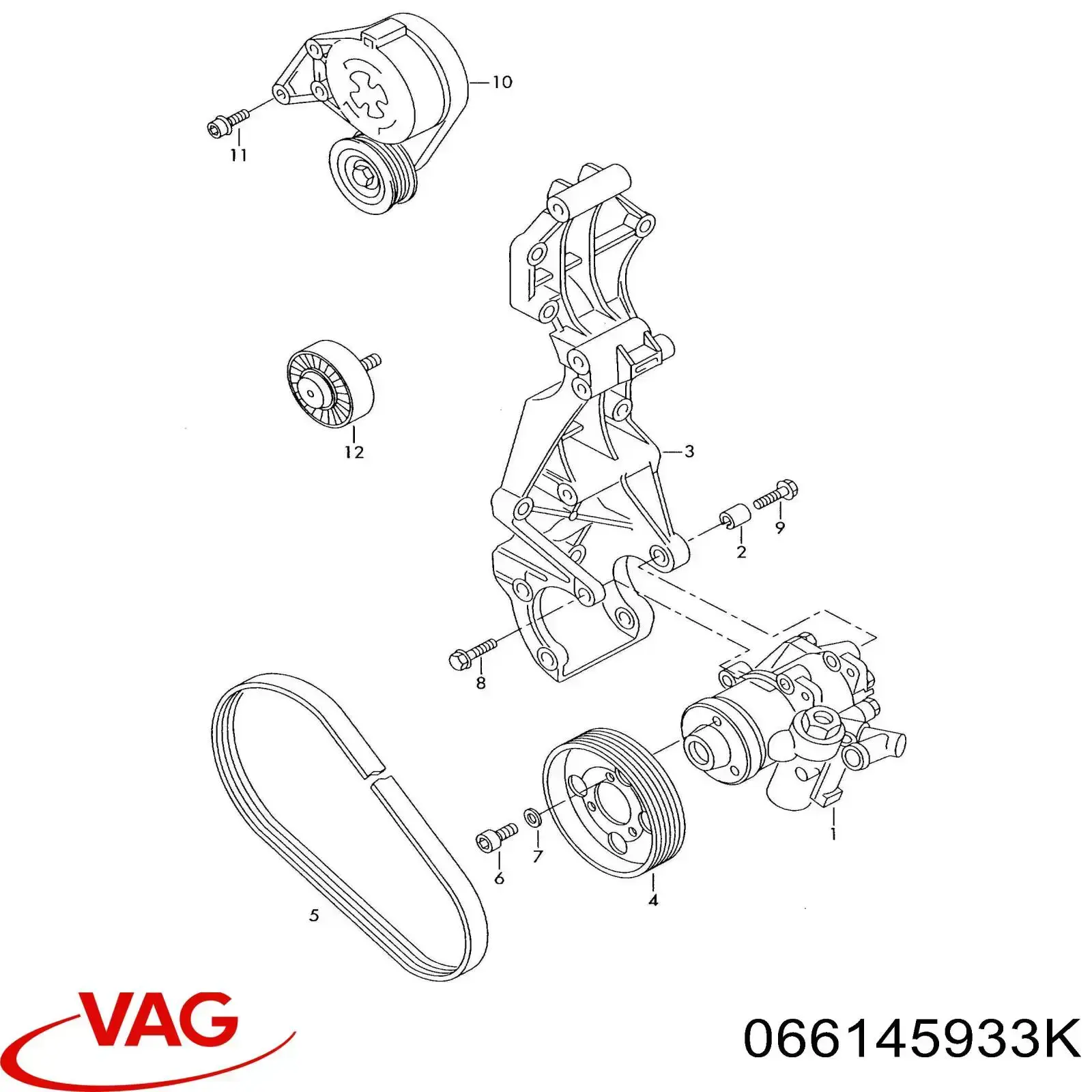 Pas napędowy mechanizmów VAG 066145933K cena, od 14,52 USD
