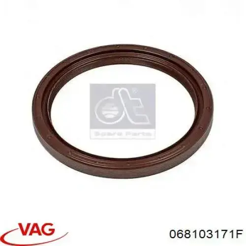 068103171F VAG Uszczelniacz wału korbowego silnika tylny