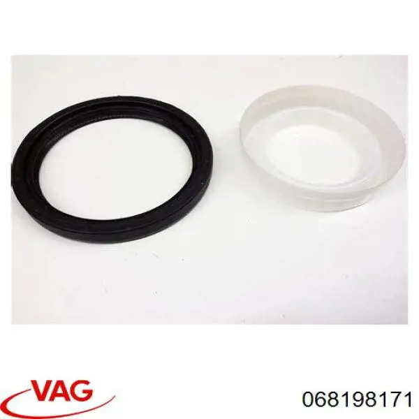 Do koszyka 068198171 VAG Uszczelniacz wału korbowego silnika tylny