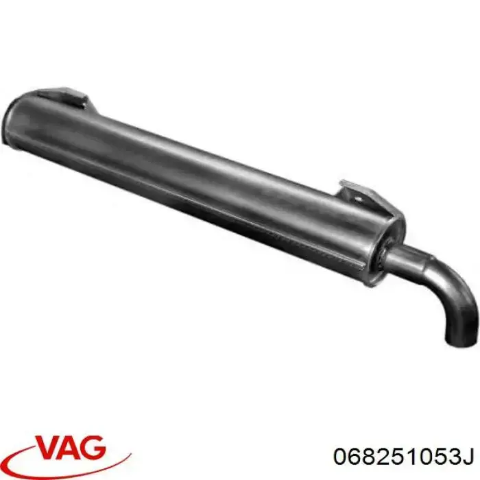 Do koszyka 068251053J VAG Tłumik, tylna część