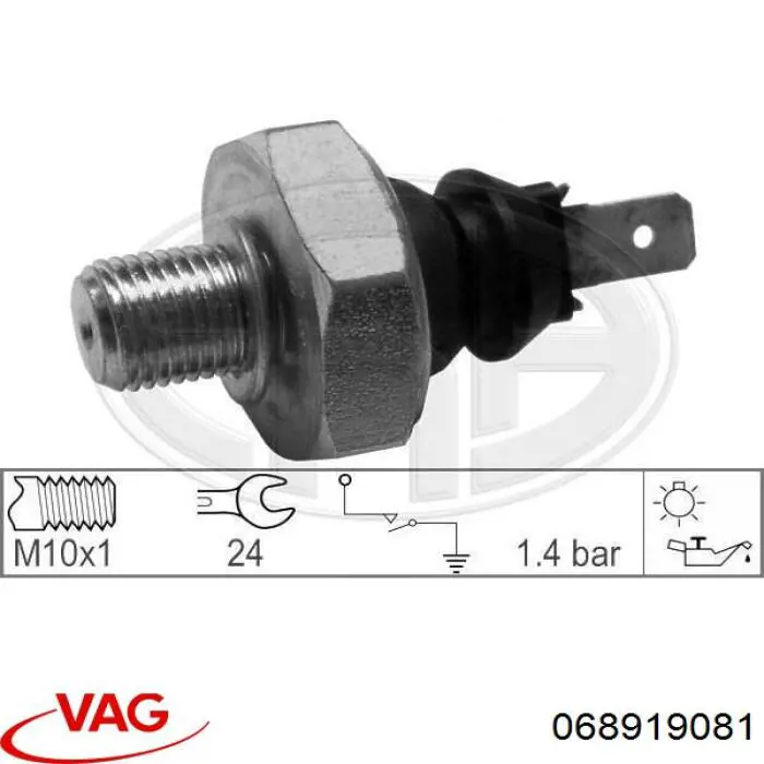 Czujnik ciśnienia oleju VAG 068919081 cena, od 5,78 USD