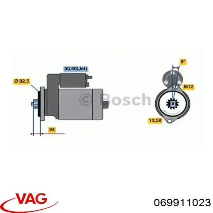 Rozrusznik 069911023 VAG