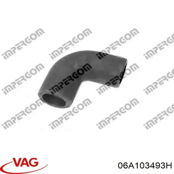 Króciec wentylacji kadłuba (separatora oleju) VAG 06A103493H cena, od 14,31 USD