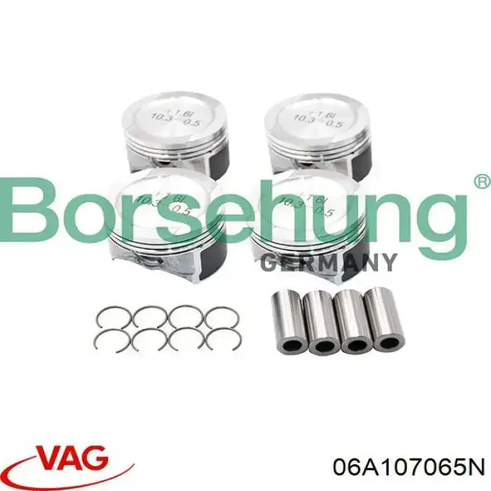 Tłok, komplet do jednego cylindru, STD VAG 06A107065N cena, od 70,78 USD
