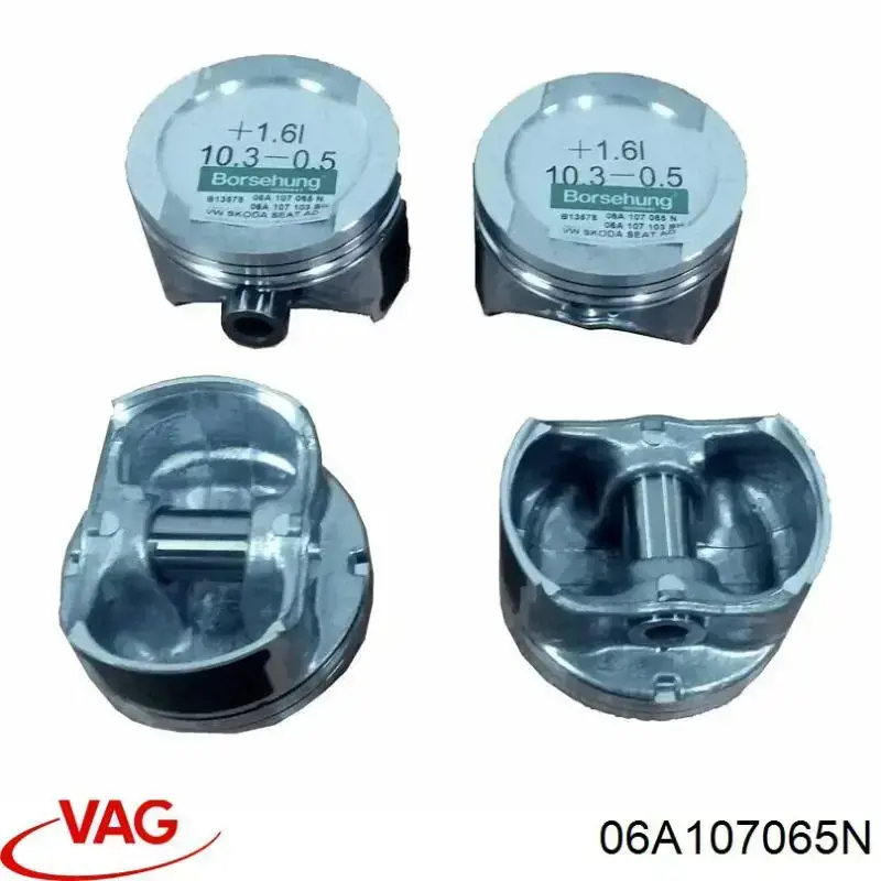 Tłok, komplet do jednego cylindru, STD 06A107065N VAG