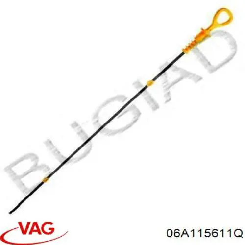 Do koszyka 06A115611Q VAG Bagnet poziomu oleju w silniku