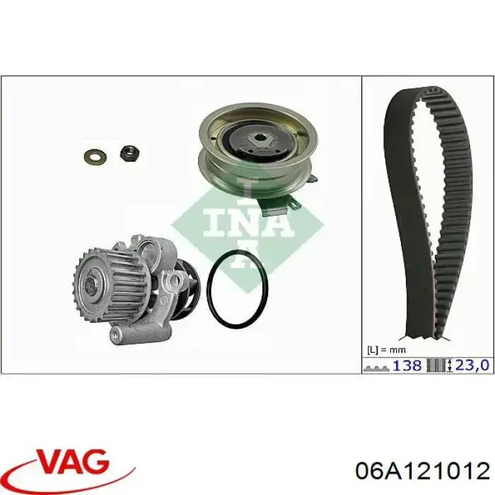 Do koszyka 06A121012 VAG Pompa chłodząca wodna