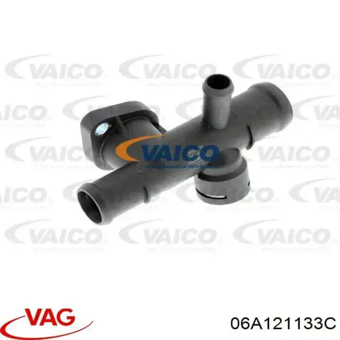 Kołnierz układu chłodzenia (trójnik) VAG 06A121133C cena, od 6,15 USD