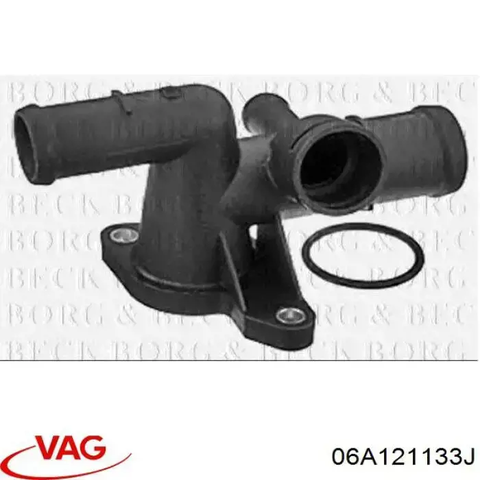 Do koszyka 06A121133J VAG Kołnierz układu chłodzenia (trójnik)