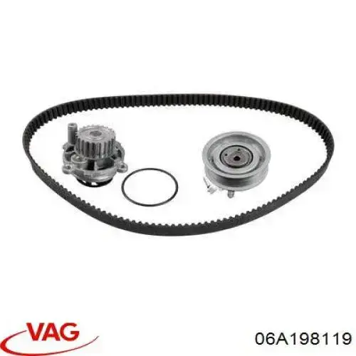 06A198119 VAG Pasek rozrządu, zestaw