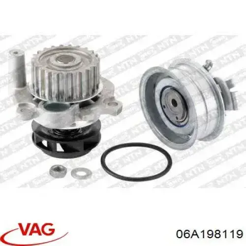 Pasek rozrządu, zestaw VAG 06A198119 cena, od 51,36 USD
