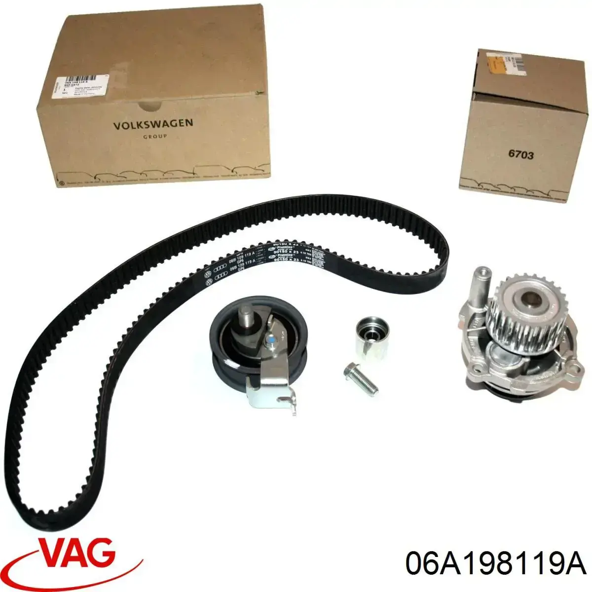 Pasek rozrządu, zestaw VAG 06A198119A cena, od 34,90 USD