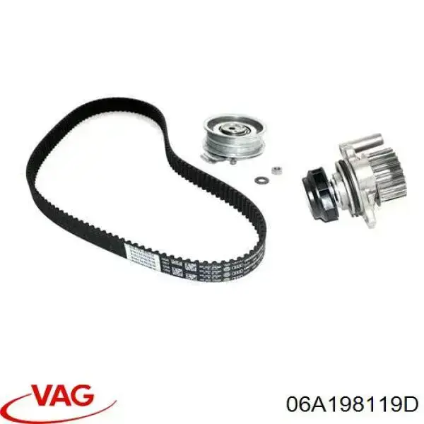 Pasek rozrządu, zestaw VAG 06A198119D