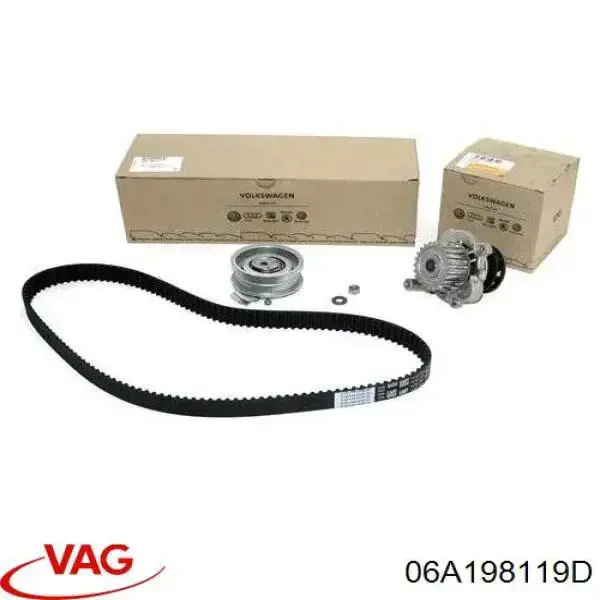 Pasek rozrządu, zestaw 06A198119D VAG