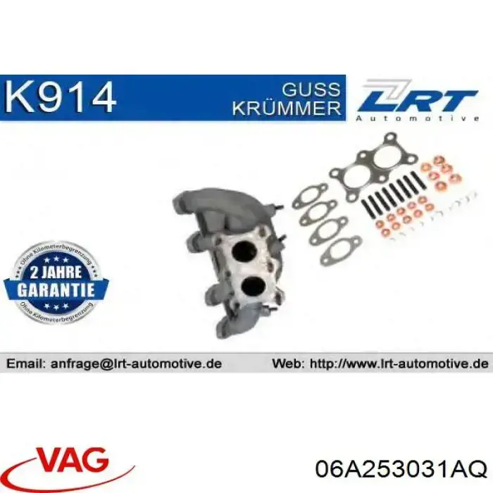 06A253031AQ VAG Kolektor wydechowy