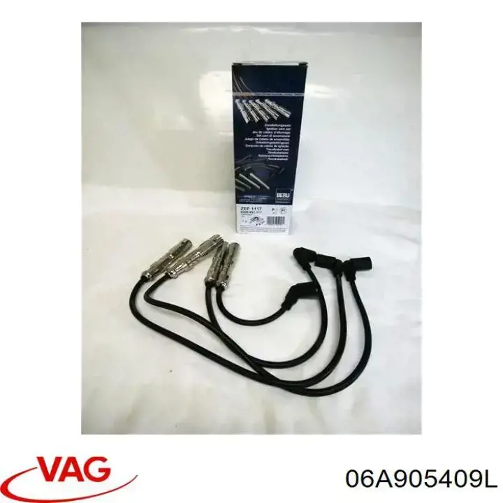 Zestaw przewodów wysokiego napięcia VAG 06A905409L cena, od 54,15 USD