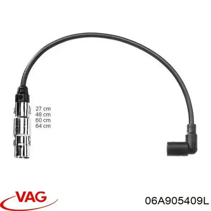 Zestaw przewodów wysokiego napięcia 06A905409L VAG