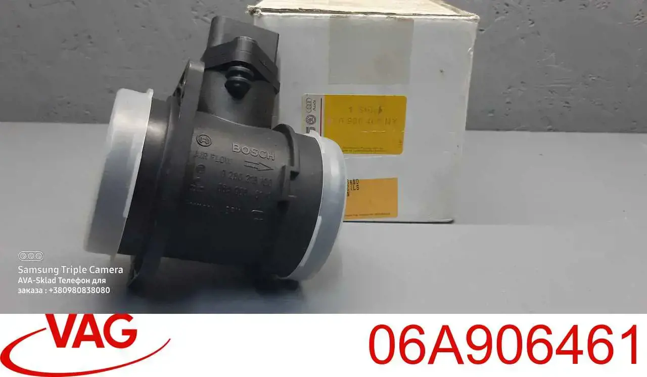 Czujnik przepływu powietrza, przepływomierz powietrza M.A.F. VAG 06A906461 cena, od 27,24 USD