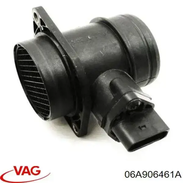 Czujnik przepływu powietrza, przepływomierz powietrza M.A.F. 06A906461A VAG