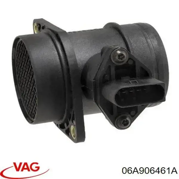 Czujnik przepływu powietrza, przepływomierz powietrza M.A.F. VAG 06A906461A cena, od 73,50 USD