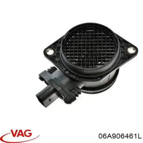 Do koszyka 06A906461L VAG Czujnik przepływu powietrza, przepływomierz powietrza M.A.F.