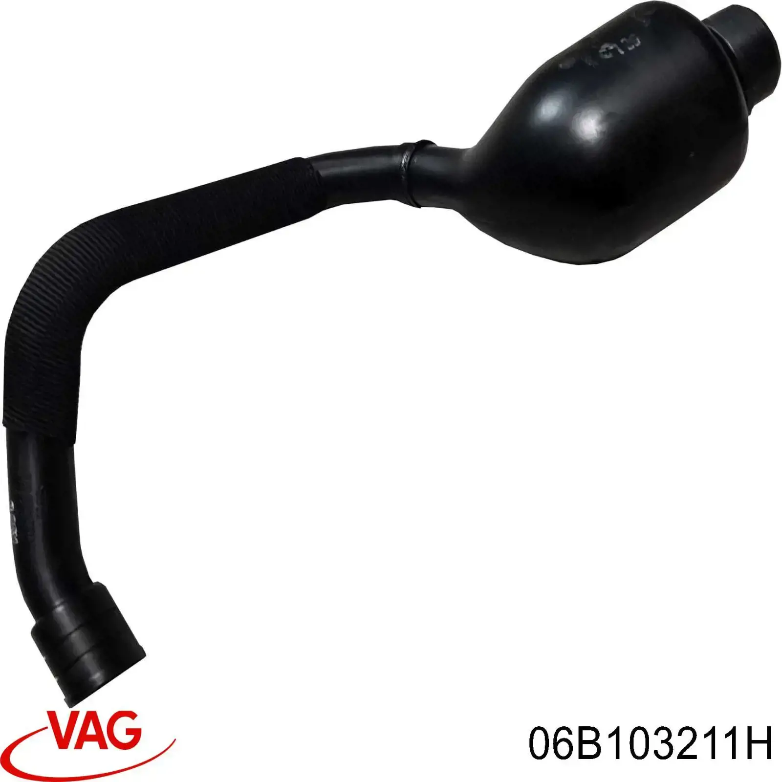 Króciec wentylacji kadłuba (separatora oleju) VAG 06B103211H cena, od 38,93 USD