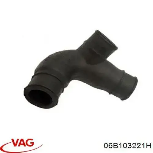 Króciec wentylacji kadłuba (separatora oleju) VAG 06B103221H cena, od 53,66 USD