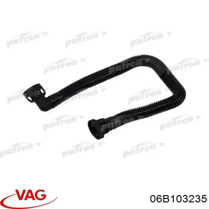 Króciec wentylacji kadłuba (separatora oleju) VAG 06B103235 cena, od 15,23 USD