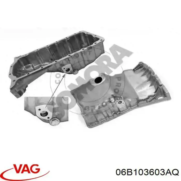 Miska olejowa silnika 06B103603AQ VAG