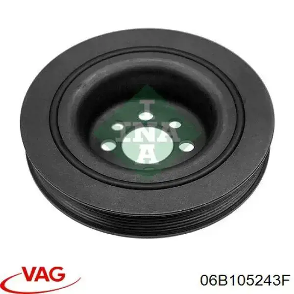 Do koszyka 06B105243F VAG Koło pasowe wału korbowego