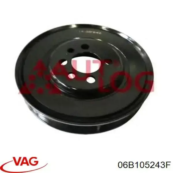 Koło pasowe wału korbowego VAG 06B105243F cena, od 54,48 USD