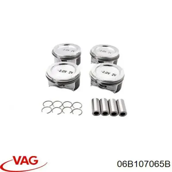 Tłok, komplet do jednego cylindru, STD VAG 06B107065B cena, od 217,33 USD