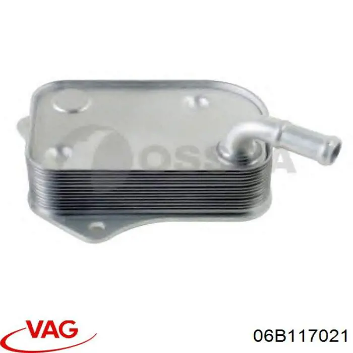 06B117021 VAG Chłodnica oleju, pod filtrem