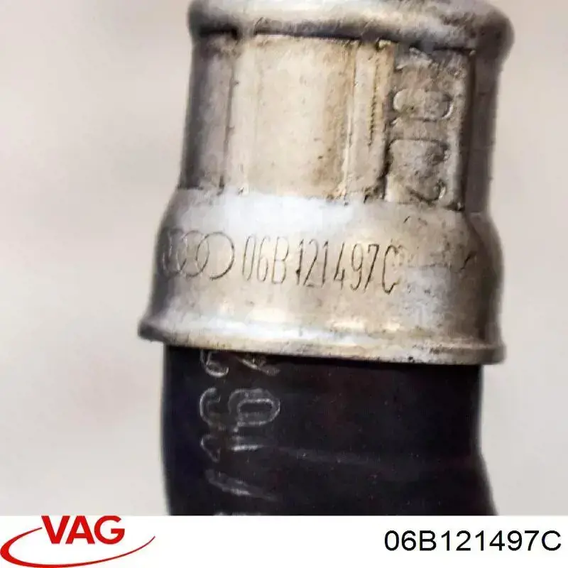 Do koszyka 06B121497C VAG Przewód (króciec) chłodzenia turbiny cieczą, dopływ